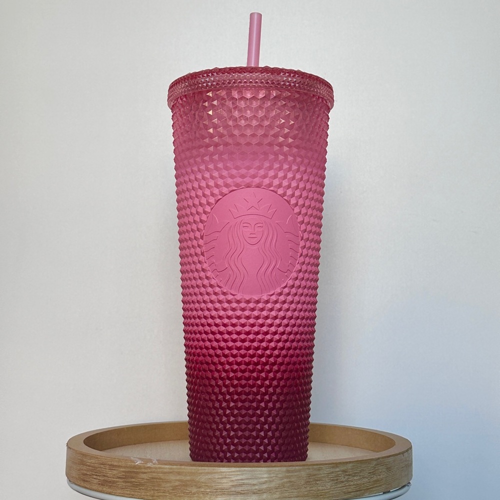 Brand New Ombré Pink Starbucks Studded Venti Tumbler